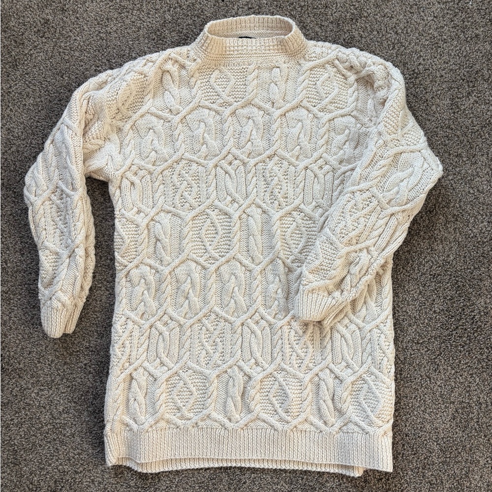 Cream Cable Knit Sweater